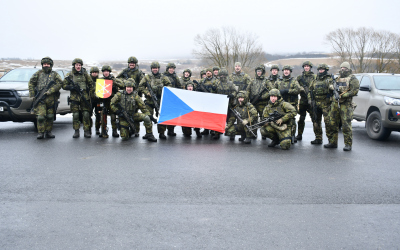 Vojáci aktivní zálohy 111. praporu územní obrany