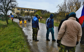 CRC tým a fiktivní tým demonstrantů