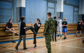 Reálná sebeobrana - Projektový den POKOS, SOŠ Weilovka